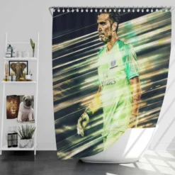 Gigi Buffon  Professional PSG Football Player Shower Curtain