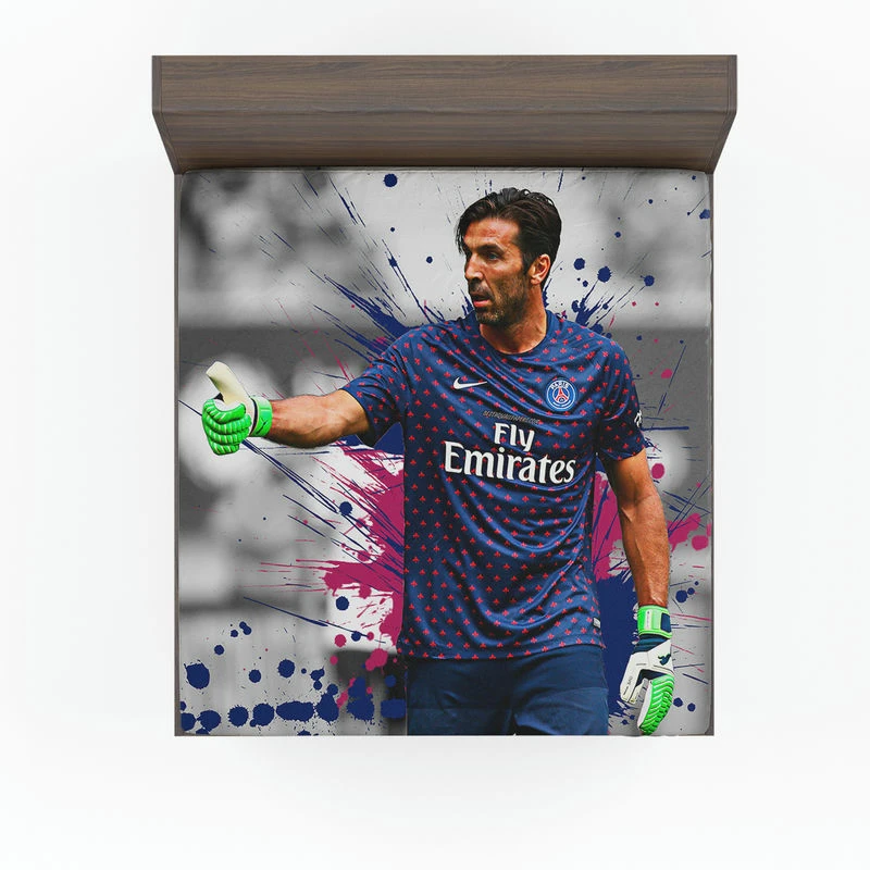 Gigi Buffon  Top Ranked PSG Football Player Fitted Sheet