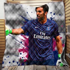 Gigi Buffon  Top Ranked PSG Football Player Quilt Blanket