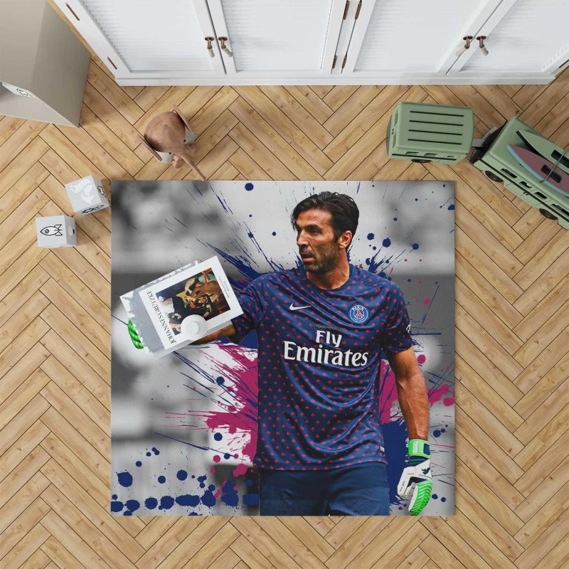 Gigi Buffon  Top Ranked PSG Football Player Rug