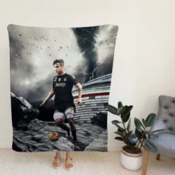 Goal driven Soccer Player Paulo Dybala Fleece Blanket