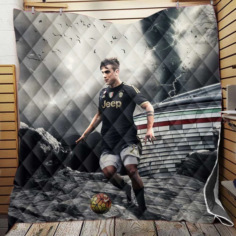 Goal driven Soccer Player Paulo Dybala Quilt Blanket