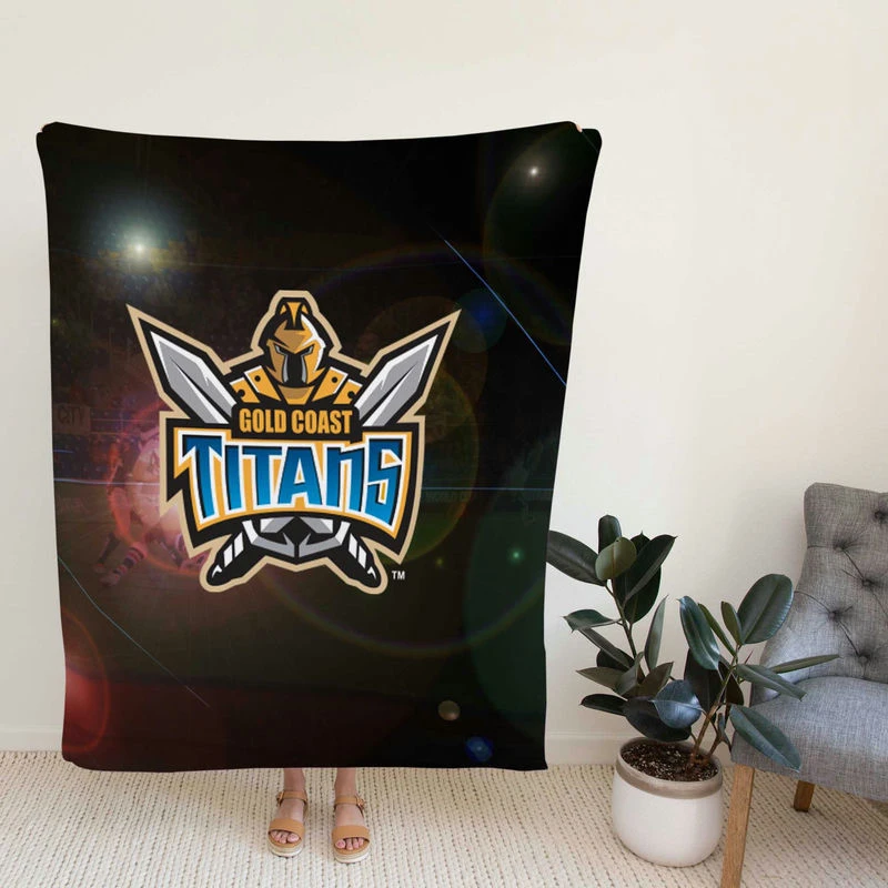 Gold Coast Titans Exellelant NRL Rugby Club Fleece Blanket