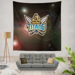 Gold Coast Titans Exellelant NRL Rugby Club Tapestry