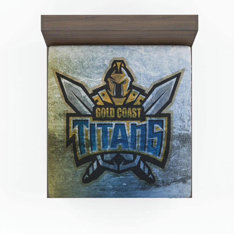 Gold Coast Titans Professional NRL Rugby Football Club Fitted Sheet