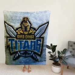 Gold Coast Titans Professional NRL Rugby Football Club Fleece Blanket