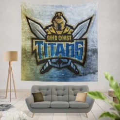 Gold Coast Titans Professional NRL Rugby Football Club Tapestry