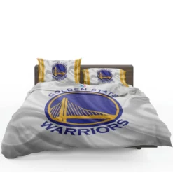 Golden State Warriors Active NBA Basketball Logo Bedding Set