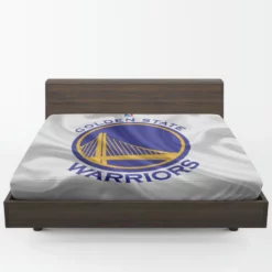 Golden State Warriors Active NBA Basketball Logo Fitted Sheet 1