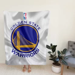 Golden State Warriors Active NBA Basketball Logo Fleece Blanket