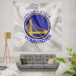 Golden State Warriors Active NBA Basketball Logo Tapestry