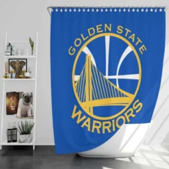 Golden State Warriors Exciting NBA Basketball Team Shower Curtain
