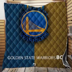 Golden State Warriors NBA Basketball Logo Quilt Blanket
