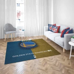 Golden State Warriors NBA Basketball Logo Rug 2