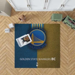 Golden State Warriors NBA Basketball Logo Rug
