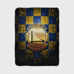 Golden State Warriors NBA Basketball Team Logo Fleece Blanket 1