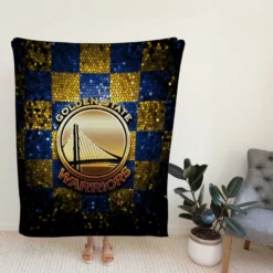 Golden State Warriors NBA Basketball Team Logo Fleece Blanket