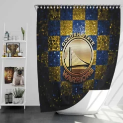 Golden State Warriors NBA Basketball Team Logo Shower Curtain