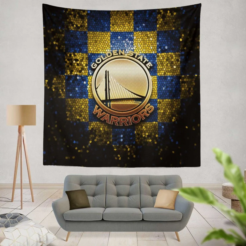 Golden State Warriors NBA Basketball Team Logo Tapestry