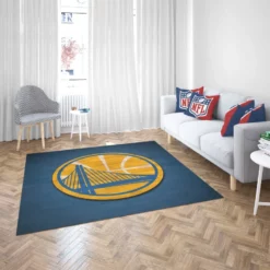 Golden State Warriors NBA Energetic Basketball Club Rug 2