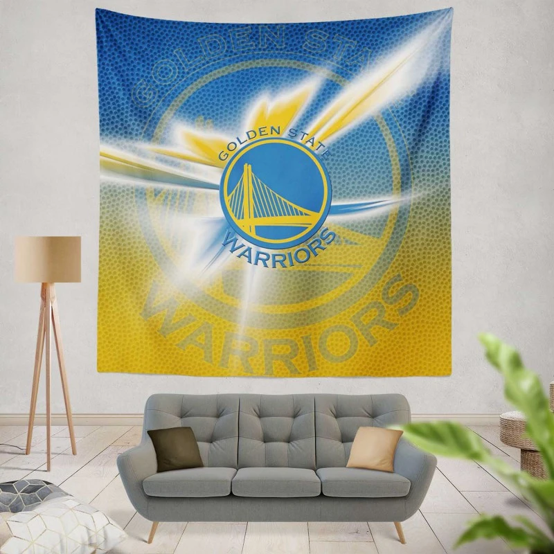 Golden State Warriors NBA Top Ranked Basketball Club Tapestry