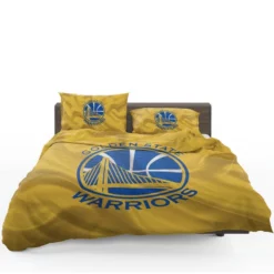 Golden State Warriors Professional Basketball Club Logo Bedding Set