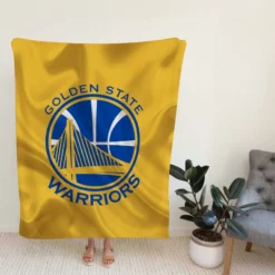 Golden State Warriors Professional Basketball Club Logo Fleece Blanket