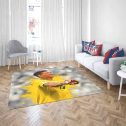 Graceful Brazil Footballer Roberto Firmino Rug 2