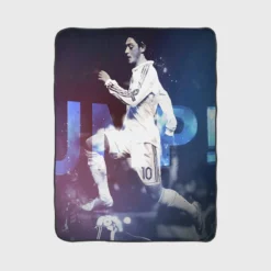 Graceful European Football Player Mesut Ozil Fleece Blanket 1