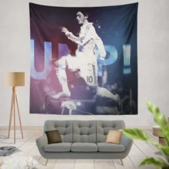 Graceful European Football Player Mesut Ozil Tapestry