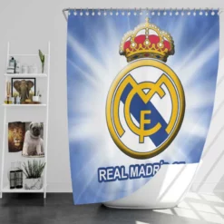 Graceful Football Club Real Madrid Shower Curtain