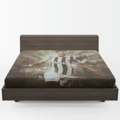 Graceful Football Player Paulo Dybala Fitted Sheet 1