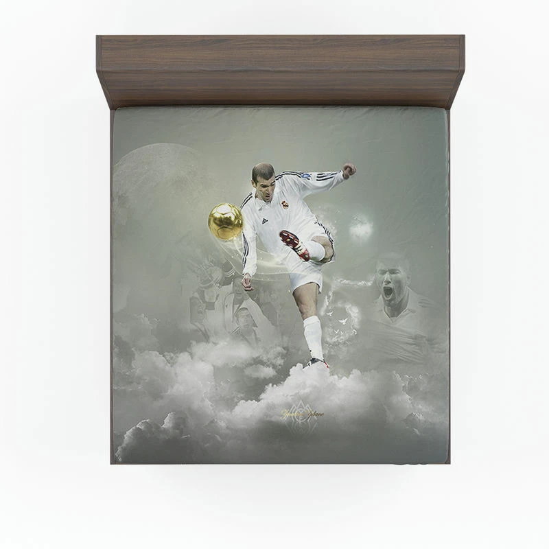 Graceful Football Zinedine Zidane Fitted Sheet