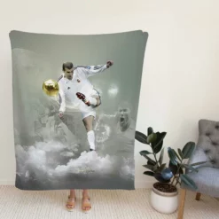 Graceful Football Zinedine Zidane Fleece Blanket