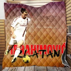 Graceful Footballer Zlatan Ibrahimovic Quilt Blanket