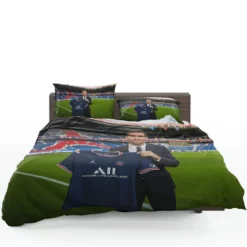 Graceful PSG Football Player Lionel Messi Bedding Set