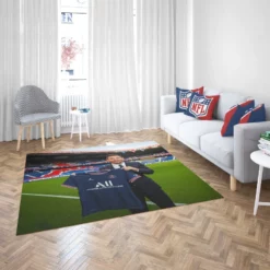 Graceful PSG Football Player Lionel Messi Rug 2