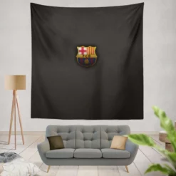 Graceful Spanish Soccer Club FC Barcelona Tapestry