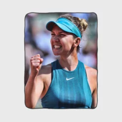 Grand Slam Tennis Simona Halep Fleece Blanket 1