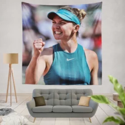 Grand Slam Tennis Simona Halep Tapestry