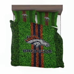 Grass Design NFL Denver Broncos Logo Bedding Set 1