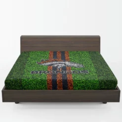 Grass Design NFL Denver Broncos Logo Fitted Sheet 1