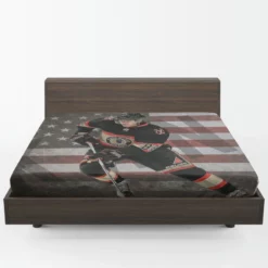 Great Right Winger Patrick Kane Fitted Sheet 1