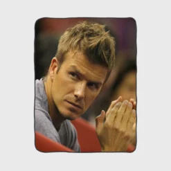 Greatest Midfielder for all Time David Beckham Fleece Blanket 1