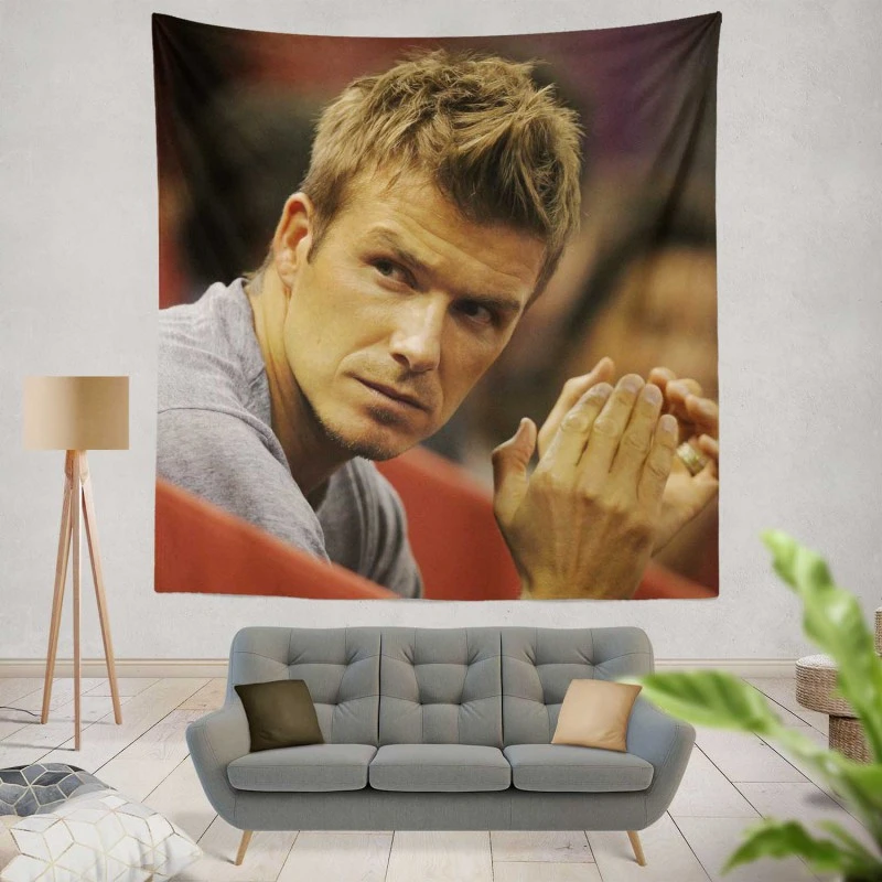 Greatest Midfielder for all Time David Beckham Tapestry