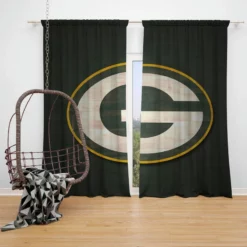 Green Bay Packers Popular NFL Football Club Window Curtain