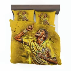 Hardworking Brazil Sports Player Neymar Bedding Set 1