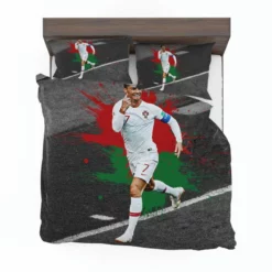 Hardworking Sports Player Cristiano Ronaldo Bedding Set 1