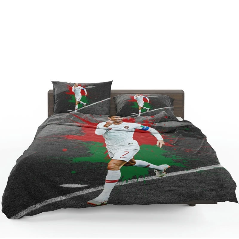 Hardworking Sports Player Cristiano Ronaldo Bedding Set