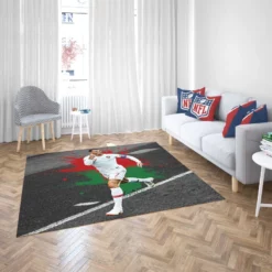 Hardworking Sports Player Cristiano Ronaldo Rug 2